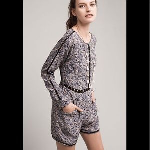 Anthropologie Hettie Lace Romper